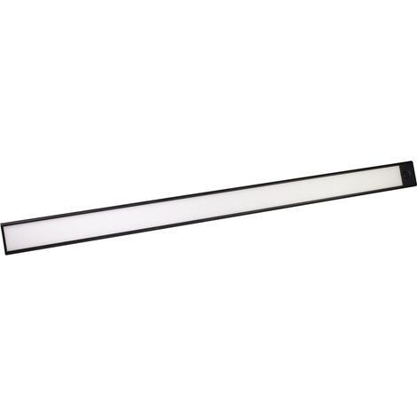 Réglette LED noir 3.6W, 250 lm, 4000K, recheargable, extra plat, inter. On/Off/Auto, intensité variable - Tibelec (1/3)