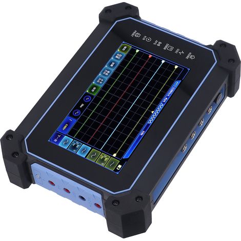 Oscilloscope numérique HANTEK portable 4 canaux 200MHz 1GSa/s, écran tactile complet, alimentation AC100-240V prise UE, testeur de signal polyvalent (1/5)