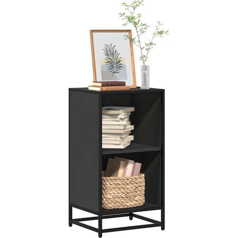 Bücherregal Schwarz 40x35x76 cm Holzwerkstoff