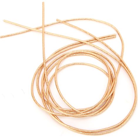 Fil de broderie cuivré brillant 1,5 mm de diamètre, fil à coudre manuel DIY, doré foncé (1/5)