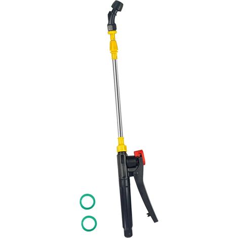 (Buse courbée unique) Tige d'arrosage rétractable en acier inoxydable, rallonge pour l'arrosage des plantes suspendues et des arbres de jardin. (1/5)