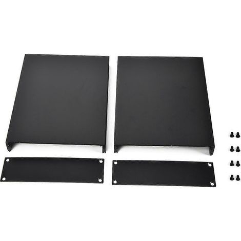 Boîtier en aluminium pour circuits imprimés, refroidissement d'instruments, 33 x 114 x 150 mm, noir.
