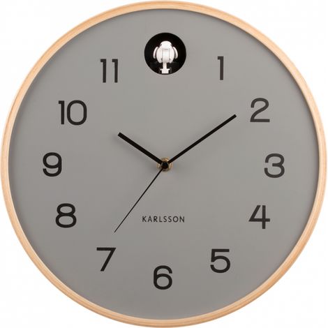 Horloge en bois de bouleau Natural Cuckoo (1/5)