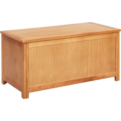 Storage Box Natural Engineered Wood vidaXL