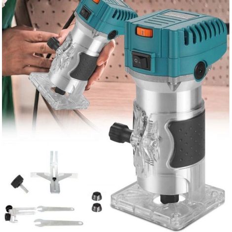 Fresatrice Verticale Elettrica 800W 6.35MM 6MM 8MM Rifilatore fresa per Legno (1/5)