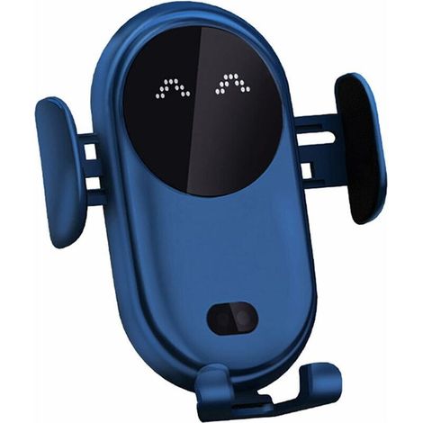 Support Voiture Chargeur Induction 10W Automatique pour Smartphones Bleu (1/3)