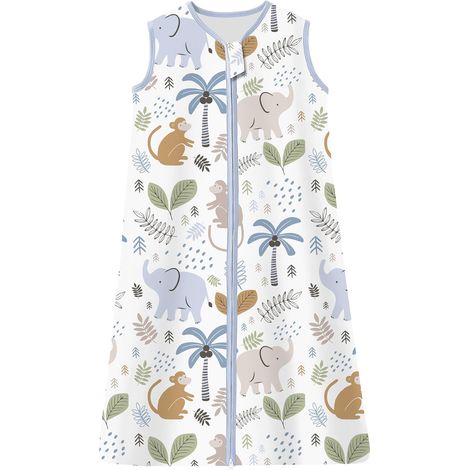 Gigoteuse Bébé Pyjama d'été sans Manches 100% Coton Tog 1 Sac de couchage enfant d'été, 1 Tog/Éléphant, 100% Coton (1/5)
