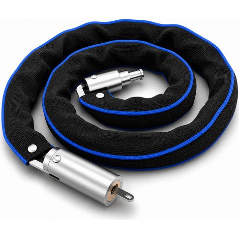 Catena antifurto per bici rinforzata 85 cm per moto nera (1/5)