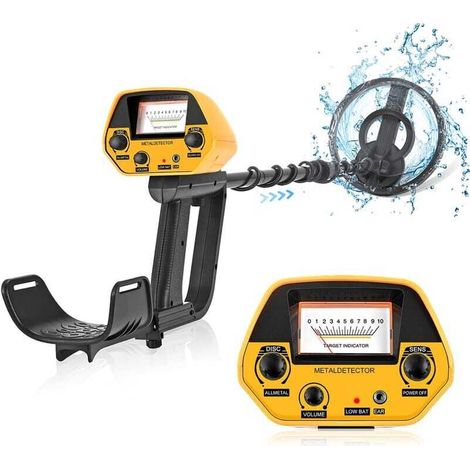 Détecteur de Métaux avec Une Batterie Rechargeable 9V, Métaux Détecteur pour Enfants Adultes 2lbs, Hauteur Réglable 78-108cm, Disc & Mode Tout Métal