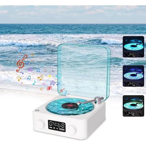 Altoparlante Bluetooth, altoparlante audio, Bluetooth, retrò, verde luminoso, 15,2 × 14,2 × 6,5 cm (1/5)