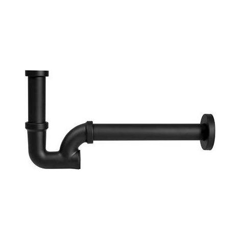 SIPHON DE LAVABO EN LAITON Dimensions : 1"1/4 Noir mat