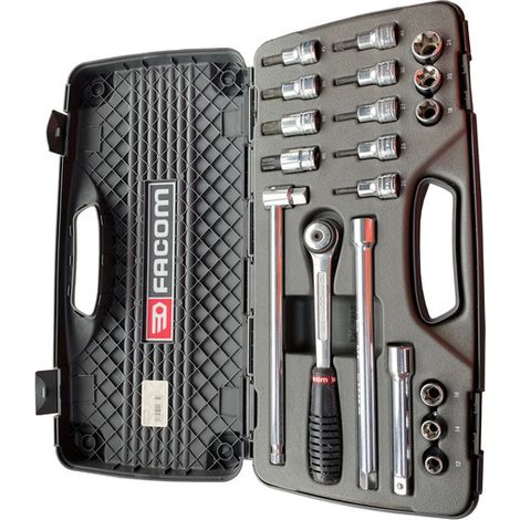 FACOM - Coffret cliquet + douilles - SXM1.PB - Ce produit de marque Facom est neuf.