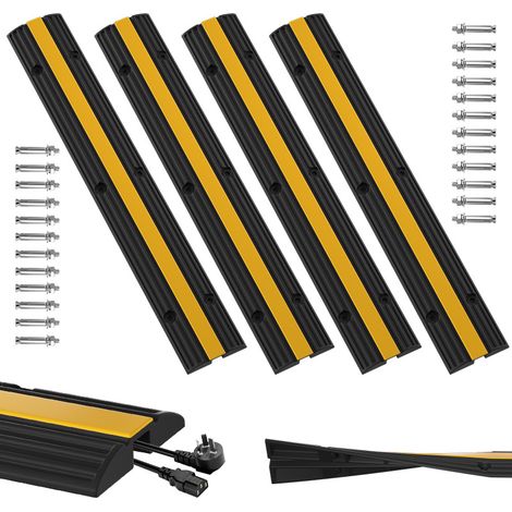 Wolketon 4X Rampa protectora para cables Puente protector para cables Rampa de paso Protección contra golpes (1/5)