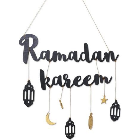 Decorazione da parete da appendere con la scritta "Ramadan kareem" (1/5)