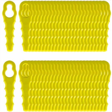 Lot de 50 Lames de Rechange pour Coupe-Bordures sans Fil Ryobi - Modèles RAC157, RAC158 (1/4)
