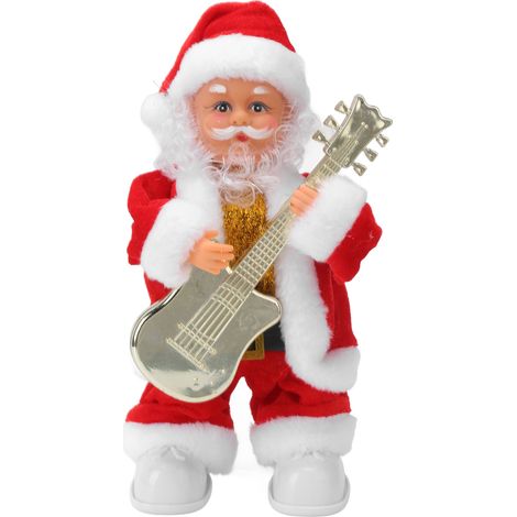 Weihnachtsbaumschmuck „Rockmusiker (alter Mann)“ mit Batterien – Musikalische Baumdekoration (1/5)