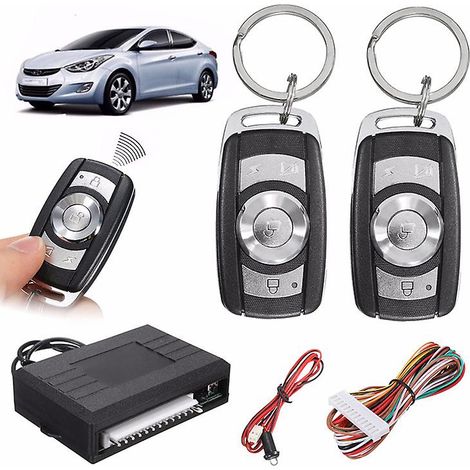Sistema de alarma para coche, sistema de seguridad antirrobo, sistema de alarma con entrada sin llave y mando a distancia con 2 sirenas (1/5)