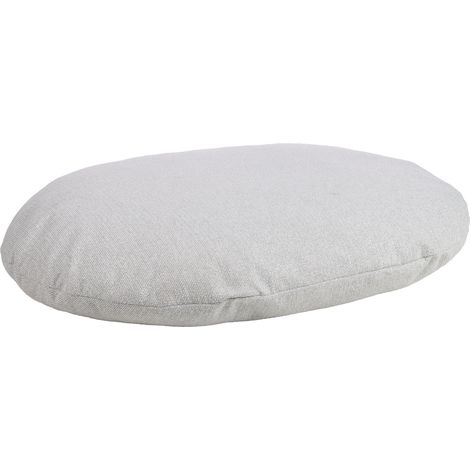Coussin ovale déhoussable pour chien 76 x 100 cm gris clair (1/5)