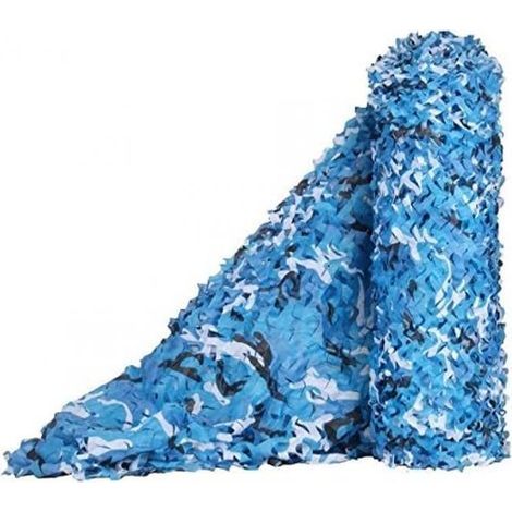 Camouflage netting - 2m x 3m - Waterproof camouflage tarp - Shade net for camping - Blue camouflage (1/5)