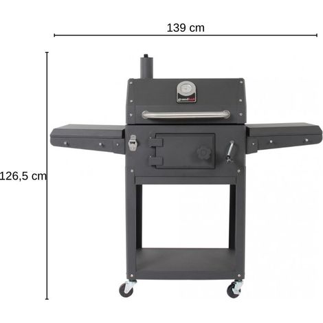 Grandhall Holzkohlegrill Grill Gartenkamin Außenkamin Kohlegrill Ohne Abdeckhaube (1/5)
