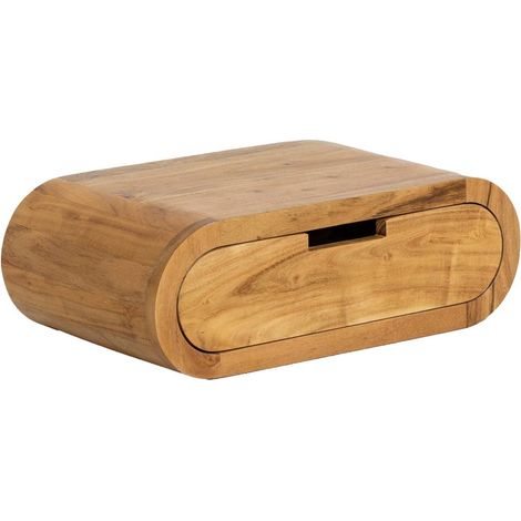 Etagère murale arrondie en bois d'acacia Orane (1/5)