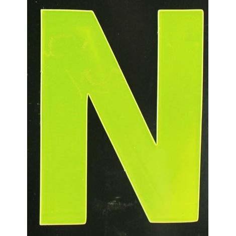 Conacord Reflektierender Klebebuchstabe N gelb N Klebebuchstaben & Zahlen (1/2)