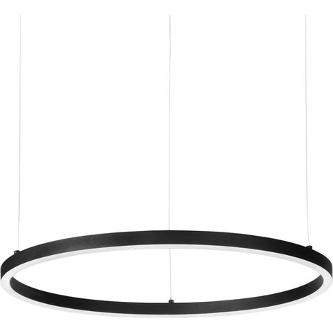 Sospensione Moderna Oracle Alluminio-Materie Plastiche Nero Led 32W 4000K (1/2)