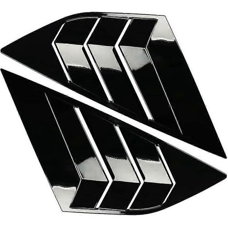 Persiennes de vitres latérales arrière pour Ford Focus ST Mk3 (2012-2018), accessoires, cache-prise d'air, noir (1/5)