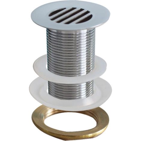 Bonde fixe laiton pour lave-mains - Écoulement libre - Ø 62 mm / 78 mm (1/4)
