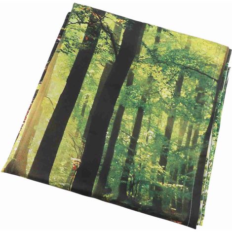 Rideaux occultants imprimés forêt pour balcon, chambre, salon, fenêtre 170 x 200 cm (1/5)