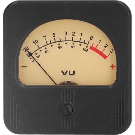 Compteur VU Audio Toivize TR-76-S0853 Rétroéclairé ABS/PMMA 7,5x8cm pour Studio Enregistrement et Ampli Lampe (1/5)