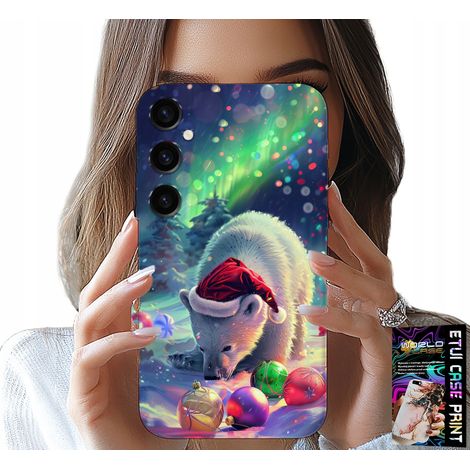 Custodia per Samsung Galaxy A04S - Custodia con orsetti e palline di Natale + lamina (1/5)