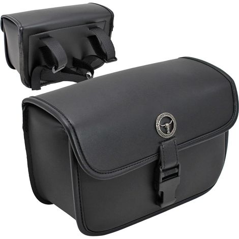 de Guidon de Moto Sac tanche en Cuir synthtique pour Fourche (1/5)