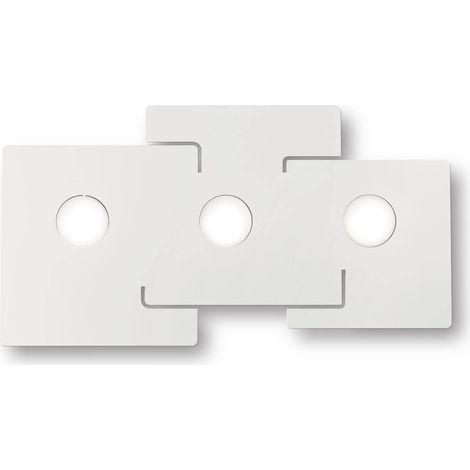Ideal Lux Totem - Lámpara de techo de 3 luces Blanca