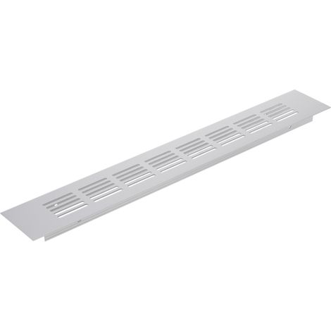 Grille de ventilation pour plinthes aluminium 350x50mm – Installation facile dans armoires et cuisines – Design élégant et discret – (1/5)