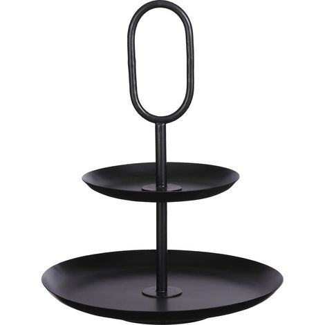 Mica Etagere Rama schwarz 36 x 28 cm Serviertablett