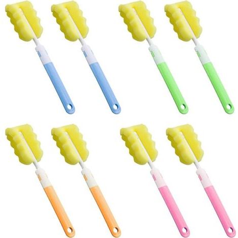 Brosse à bouteille en verre, brosse de nettoyage pour bouteilles. (1/5)