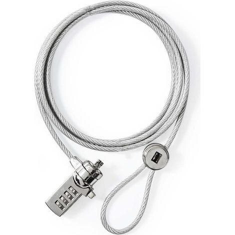 Bloqueo Para Computadora Portátil- Cifra- 1.8 M- Argent