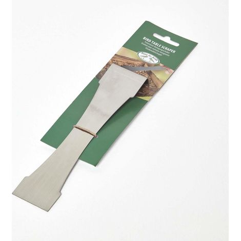 HOMESCAPES Stainless Steel Cleaning Scraper for Bird Table - Silver - Silver (1/5)