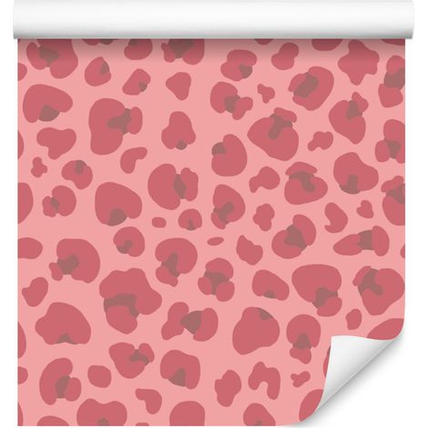 Carta da parati effetto pelle color oro rosa corallo, top corallo 50x1000 cm (1/5)