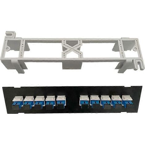 Wand- oder Rackmontage 1U Ethernet-Patchpanel-Anschlussblock für SC-Verkabelung