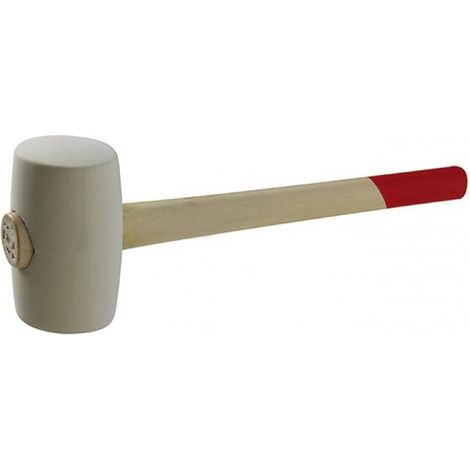 Mazzuola gomma bianca testa bombata 500 grammi 1464264 VALEX