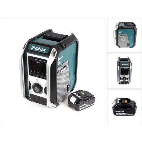 Makita DMR 115 F1 Akku Baustellenradio 12V - 18V  Bluetooth DAB+ IP65 + 1x Akku 3,0 Ah, ohne Ladegerät (1/5)