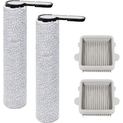 4 cepillos de rodillo para Roborock F25, F25 ACE, F25 RT, F25 LT, F25 ALT, F25 GT, F25 XT, F25 ACE Combo, F25 Combo - 2 rodillos de cepillo + 2 filtros HEPA (1/5)