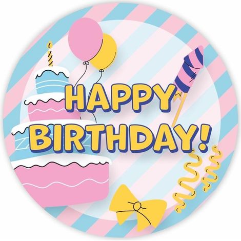 Geburtstagsaufkleber – Alles Gute zum Geburtstag 01