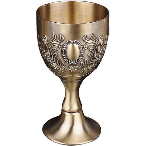 Lampe à vin artisanale en cuivre sculpté à la main, style européen vintage, verre à vin blanc, gobelet à eau, verre à vin rouge, accessoires de bar (1/5)