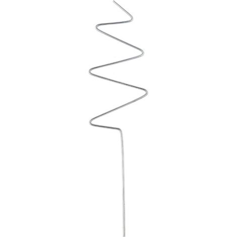 Tuteur à plantes grimpantes en fer - Support métallique durable pour roses, clématites et potager (30cm-40cm, argenté, 1pc) (1/5)