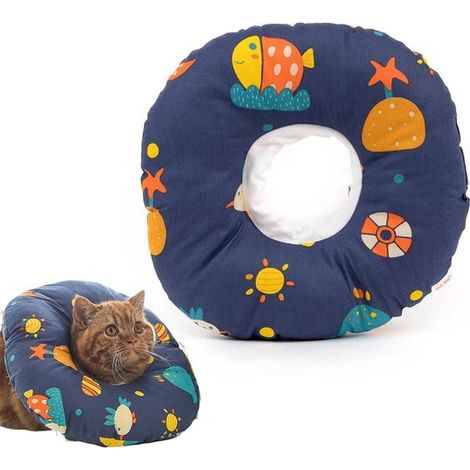 Collier de protection réglable pour chien et chat, taille unique 16-29 cm, avec cordon de serrage, collier souple adapté aux petits animaux (1/5)