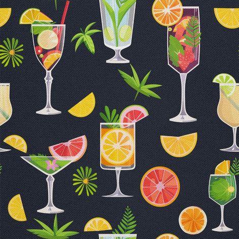 Outdoor-Dekostoffe Oxford - Motiv Cocktail DX8703 (1/5)