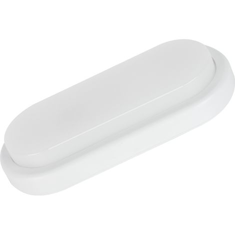 Plafonnier LED Ovale Alcapower 15W 1300lm 4000K IP54 Blanc Luminaire Design Compact Haute Efficacité Éclairage Intérieur Extérieur Protégé SEO